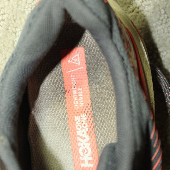 Size 8 - Hoka One One Torrent 2 Orange Grey Hiking Trail Sneakers - Picture 9 of 9
